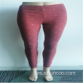 Leggings estampados florales interiores de rayón Spandex para mujer